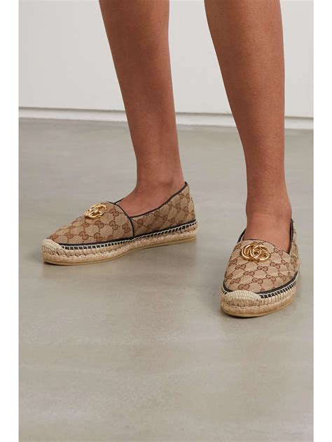 gucci embellished espadrilles|gucci espadrille flat sale.